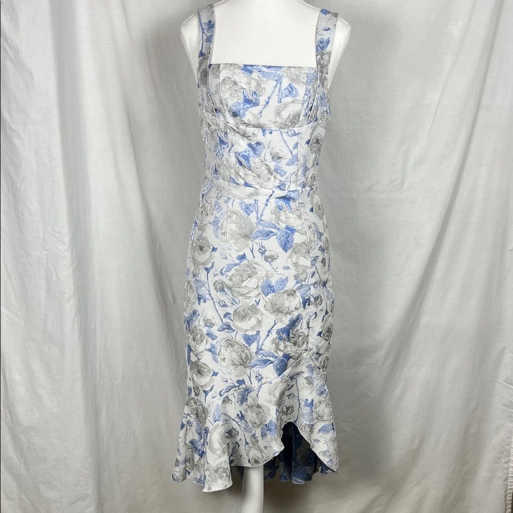 JJ's House Blue and SIlver Mermaid Midi Dress